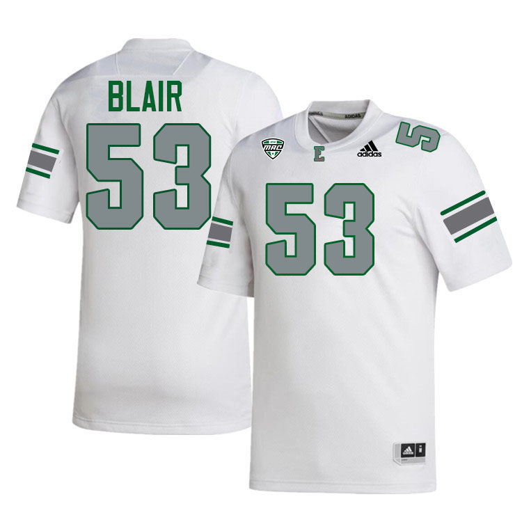 #53 Messiah Blair Eastern Michigan Jersey,Eastern Michigan University Eagles Football Jersey-White